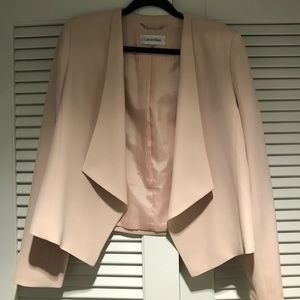 Calvin Klein blush colored blazer